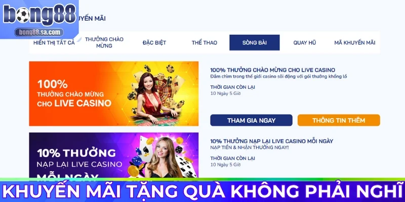 Khuyến mãi tặng quà khủng không cần phải nghĩ